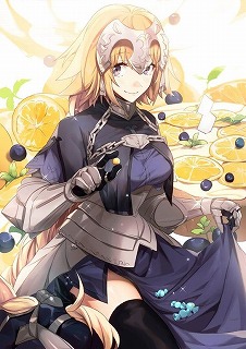 ジャンヌダルクが聖女かわいい 宝具 剣 旗 背中 巨乳 オルタ 黒 Fate